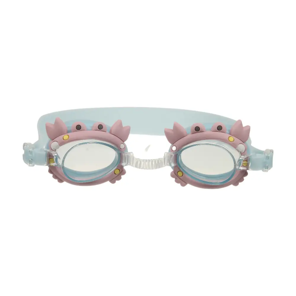 Factory direct selling hot children swimming goggles HD waterproof unicorn crab cartoon swimming goggles cute swimming glasses