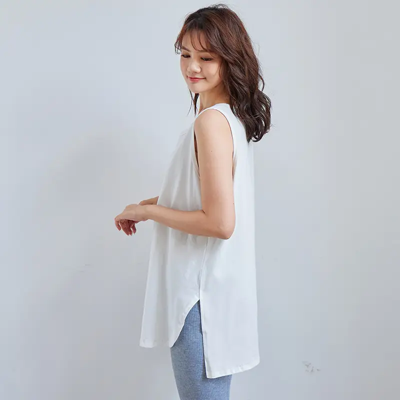 Black Japanese Style Cotton Vest Large Size - Image 5
