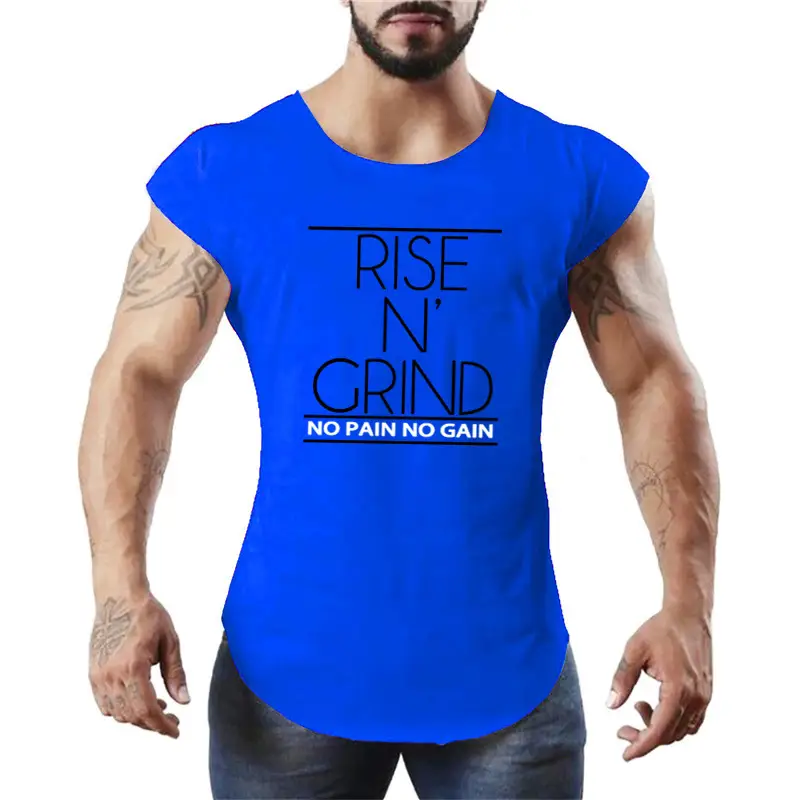 Men Rise In Grind Black T-Shirt Round Neck
