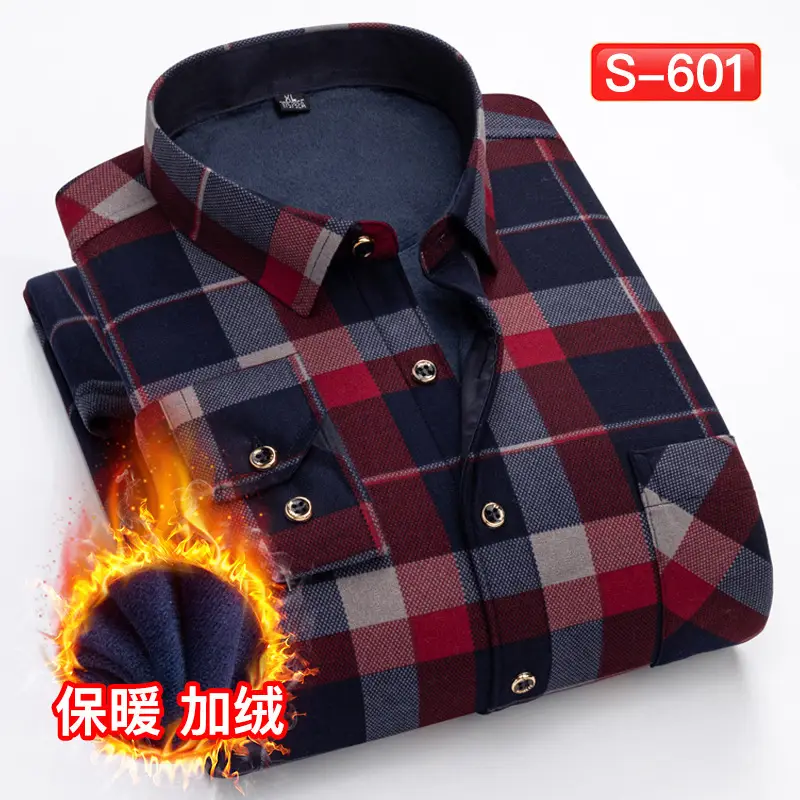 Men's Plaid Fleece Shirt Navy Blue Large - Image 39
