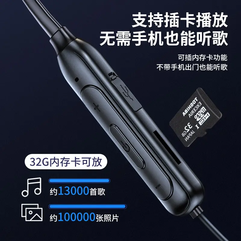 Bluetooth Headset with Insertable Card & 32G Storage - Image 6