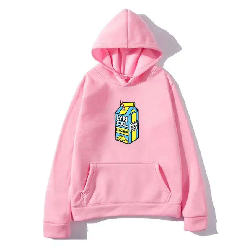 Men Hooded Fleece Sweatshirt Grey Lemon Print - Image 15