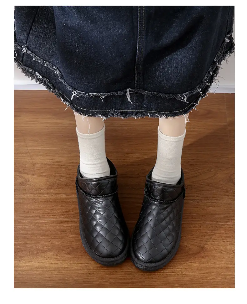 26 Styles of Winter Fleece-Lined Warm Snow Boots with Thick Soles, Closed Heels, Non-Slip Soft Soles, Versatile Waterproof Cotton Shoes, Fleece-Lined and Thickened — feature 14