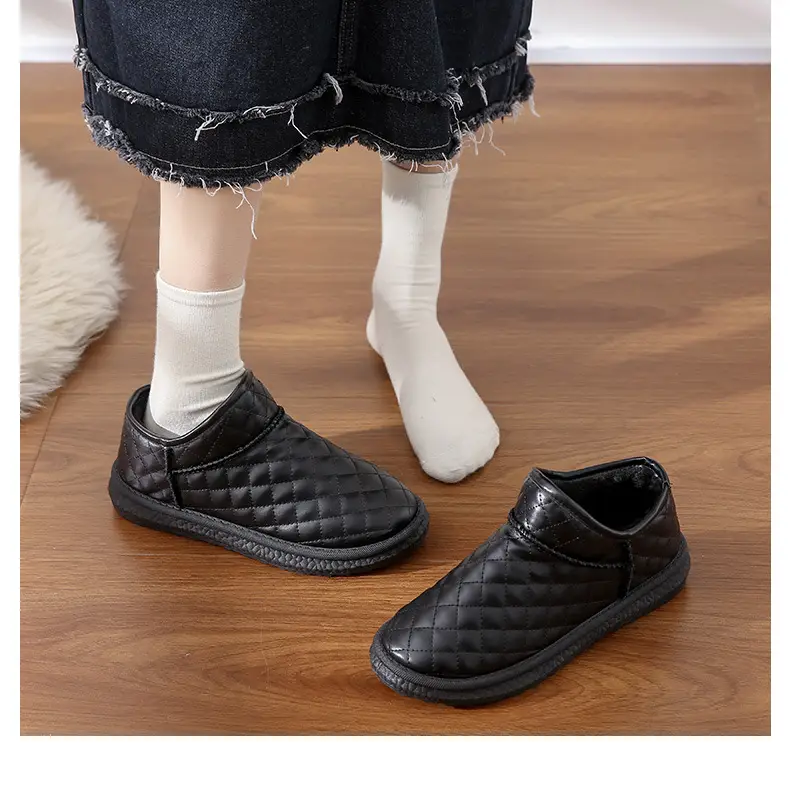 26 Styles of Winter Fleece-Lined Warm Snow Boots with Thick Soles, Closed Heels, Non-Slip Soft Soles, Versatile Waterproof Cotton Shoes, Fleece-Lined and Thickened — feature 15