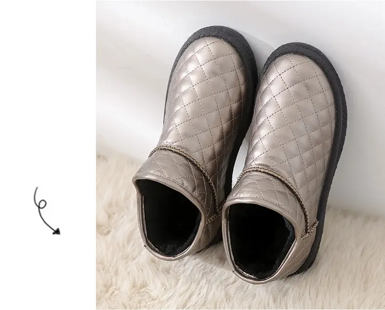 26 Styles of Winter Fleece-Lined Warm Snow Boots with Thick Soles, Closed Heels, Non-Slip Soft Soles, Versatile Waterproof Cotton Shoes, Fleece-Lined and Thickened — feature 19