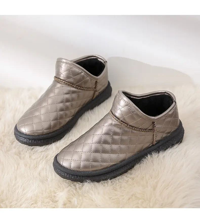 26 Styles of Winter Fleece-Lined Warm Snow Boots with Thick Soles, Closed Heels, Non-Slip Soft Soles, Versatile Waterproof Cotton Shoes, Fleece-Lined and Thickened — feature 20