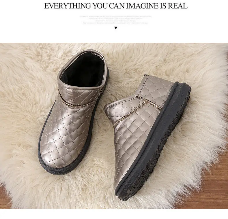 26 Styles of Winter Fleece-Lined Warm Snow Boots with Thick Soles, Closed Heels, Non-Slip Soft Soles, Versatile Waterproof Cotton Shoes, Fleece-Lined and Thickened — feature 21