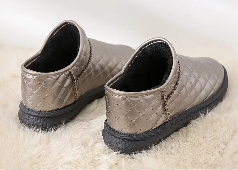 26 Styles of Winter Fleece-Lined Warm Snow Boots with Thick Soles, Closed Heels, Non-Slip Soft Soles, Versatile Waterproof Cotton Shoes, Fleece-Lined and Thickened — feature 22