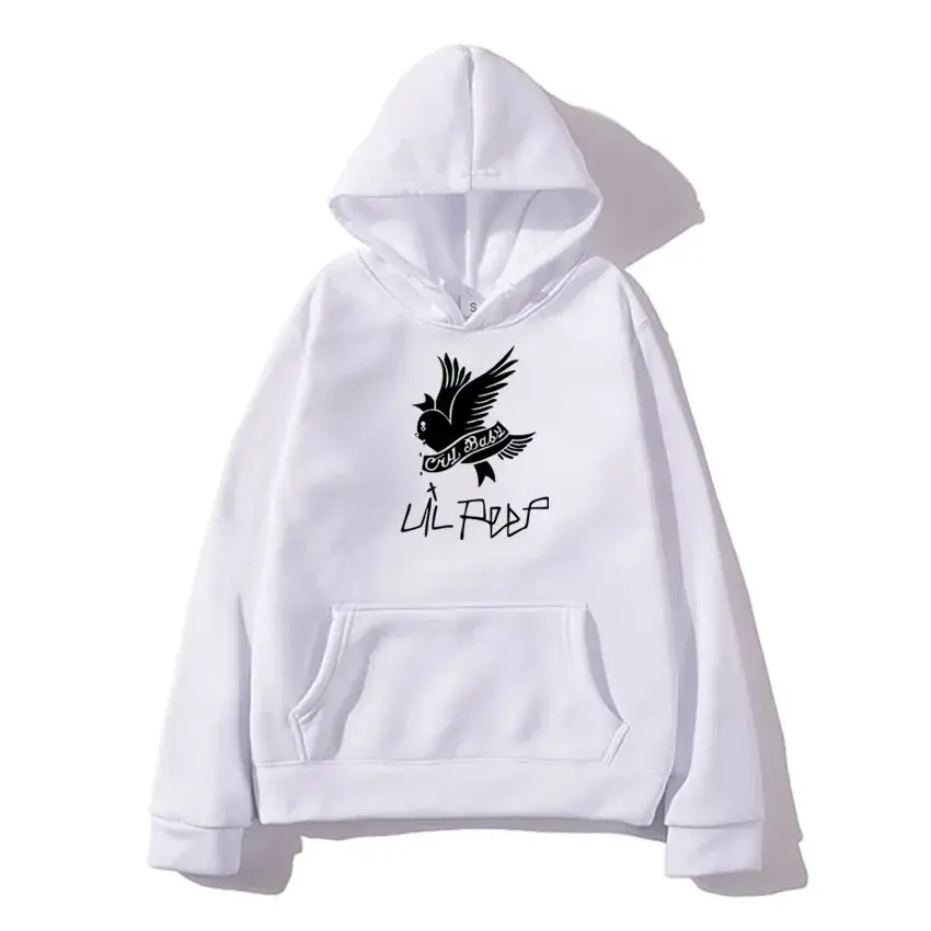 Lil Peep Fleece Hoodie Yellow Winter Men's - Image 25