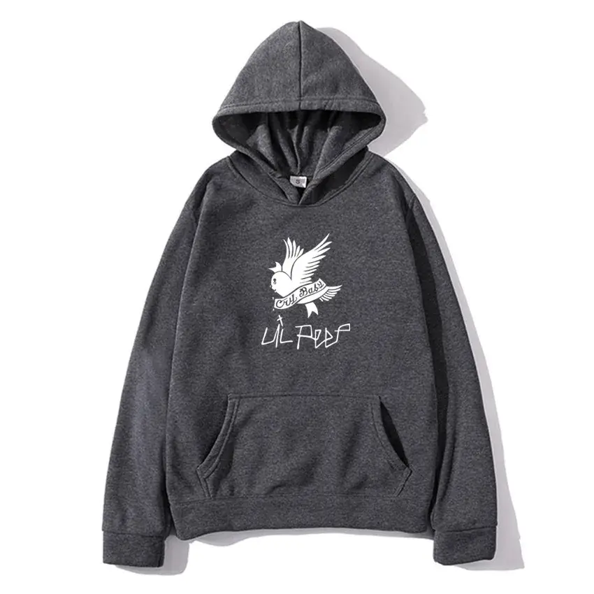 Lil Peep Fleece Hoodie Yellow Winter Men's - Image 13