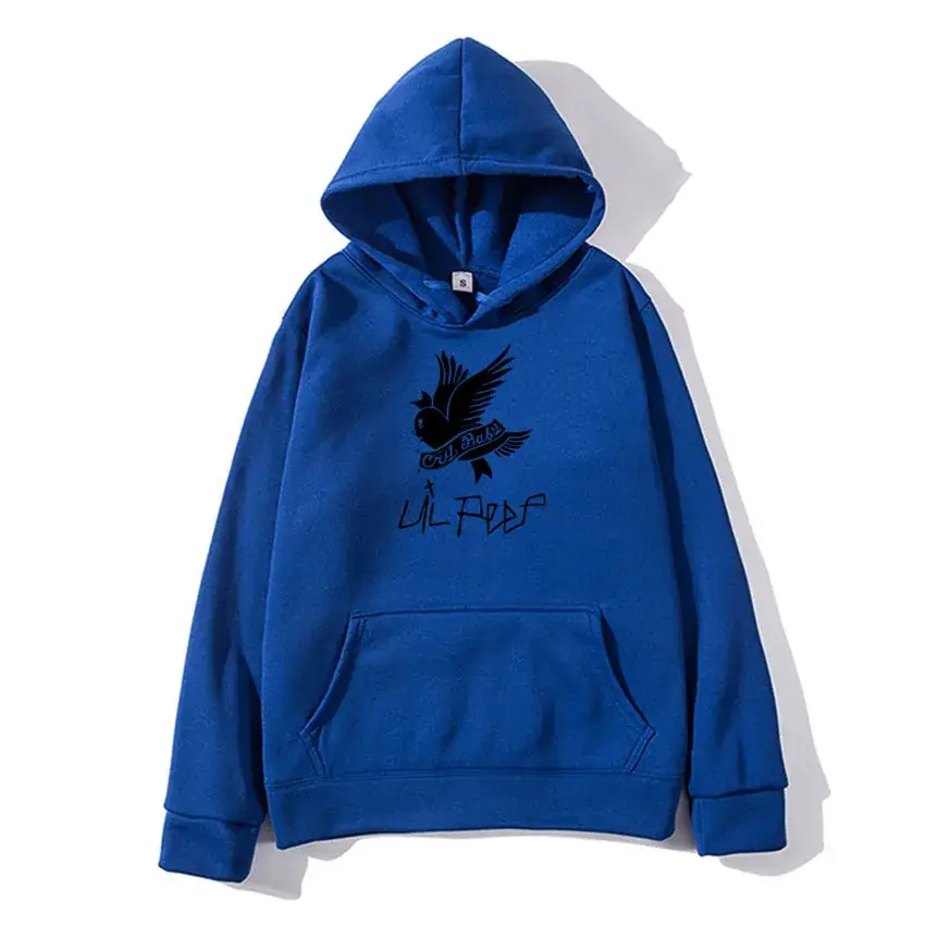 Lil Peep Fleece Hoodie Yellow Winter Men's - Image 14