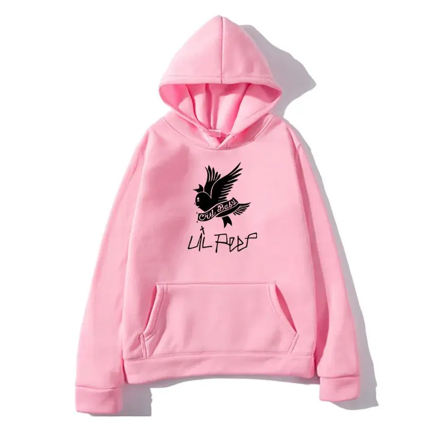 Lil Peep Fleece Hoodie Yellow Winter Men's - Image 17