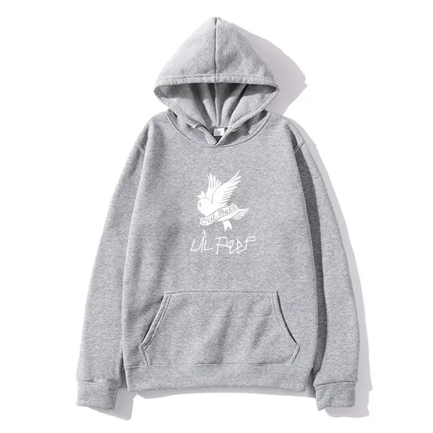 Lil Peep Fleece Hoodie Yellow Winter Men's - Image 3