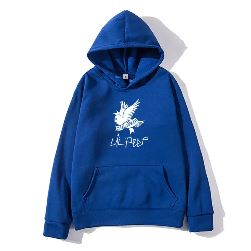 Lil Peep Fleece Hoodie Yellow Winter Men's - Image 5
