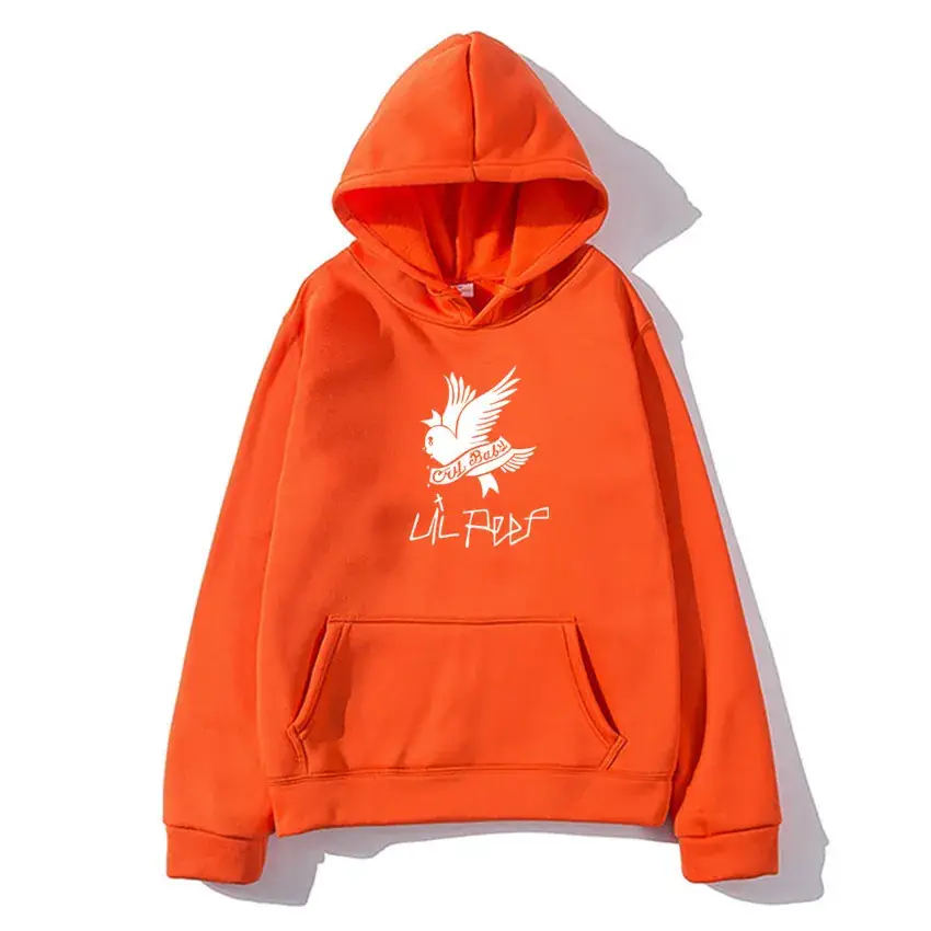 Lil Peep Fleece Hoodie Yellow Winter Men's - Image 7