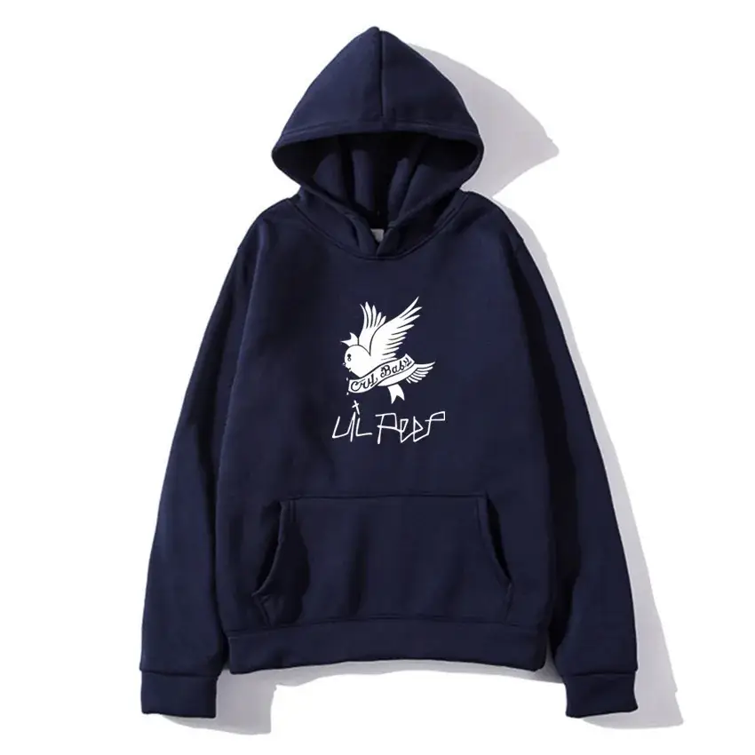 Lil Peep Fleece Hoodie Yellow Winter Men's - Image 9