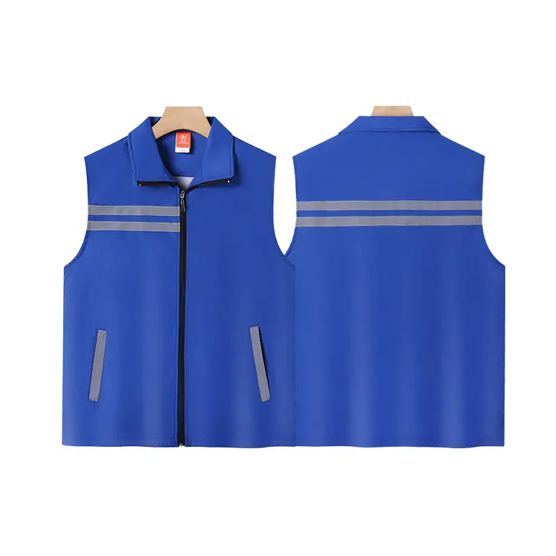 Red Reflective Work Vest for Men Women with Logo Printing