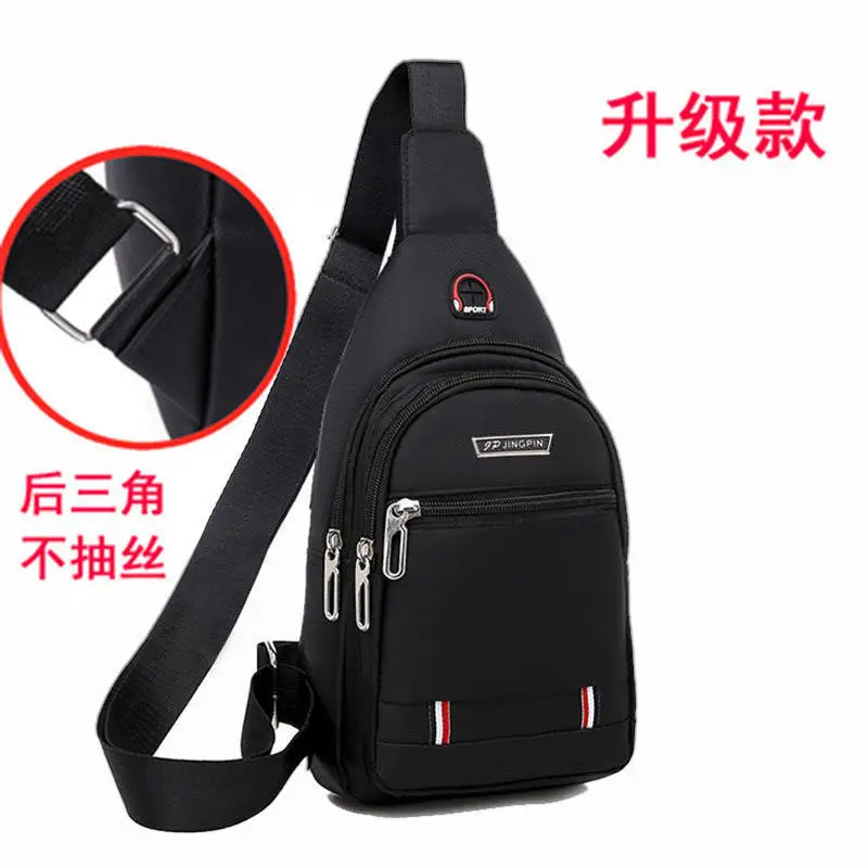Men's Waterproof Oxford Crossbody Bag Black Business Style - Image 8