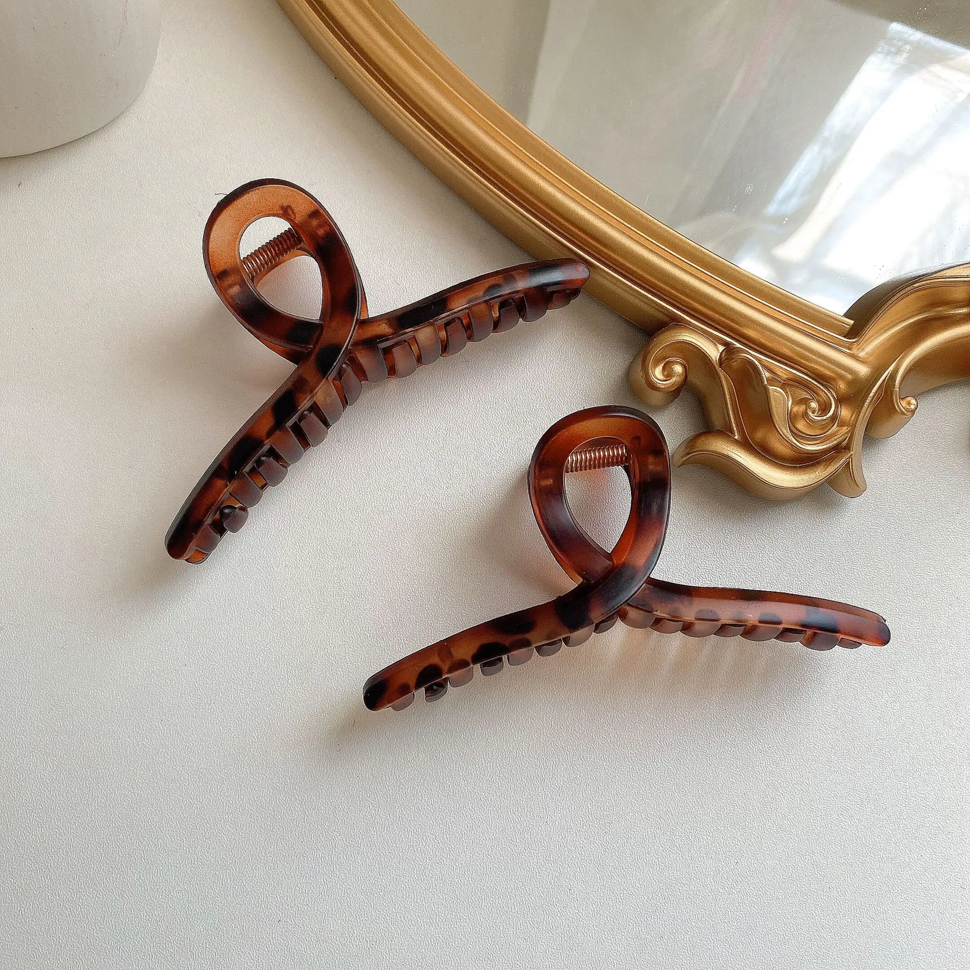 Leopard Print Hair Clips 2022 New Handmade - Image 3