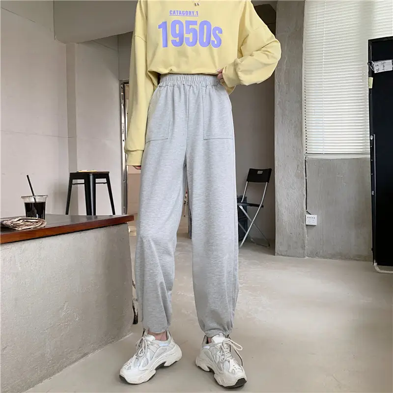 Women 2020 Fleece Pants Set Yellow 1950s — feature 14