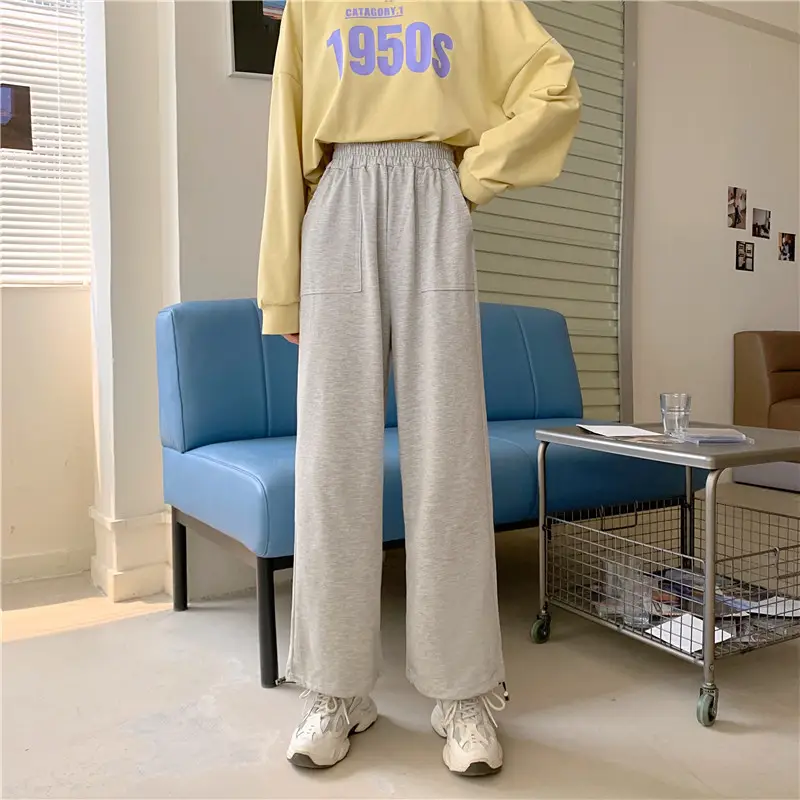 Women 2020 Fleece Pants Set Yellow 1950s - Image 2