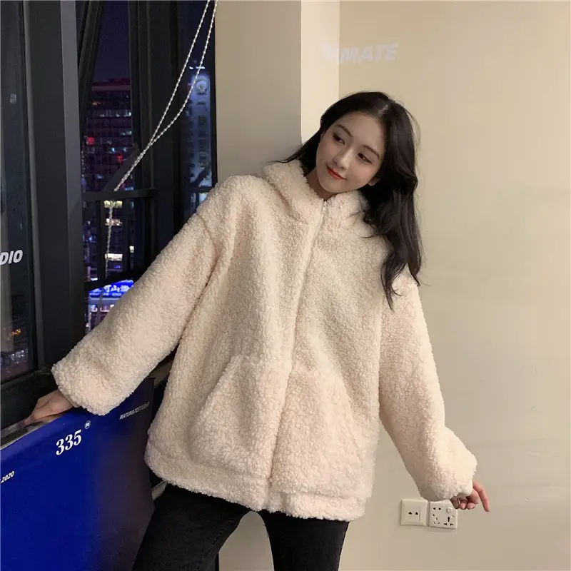White Bear Ears Japanese Ins Loose Winter Coat — feature 20