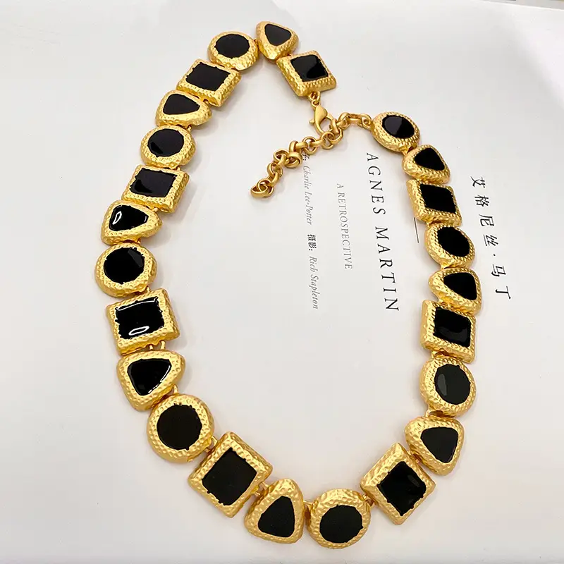 European Exaggerated Large Thick Metal Clavicle Chain Necklace - Image 10