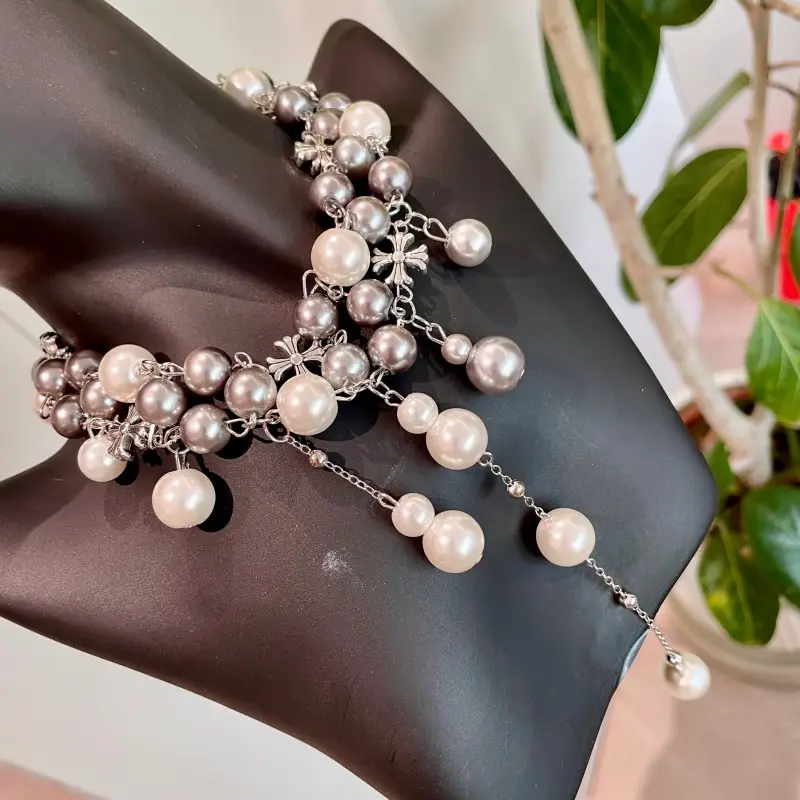 European Exaggerated Large Thick Metal Clavicle Chain Necklace - Image 33