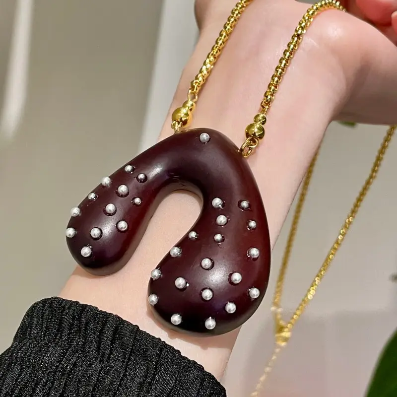 European Exaggerated Large Thick Metal Clavicle Chain Necklace - Image 35