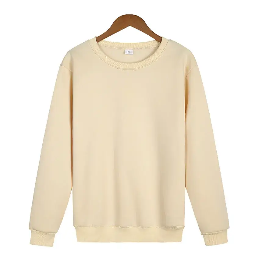 Men Navy Fleece Crewneck Sweatshirt Long Sleeve - Image 2