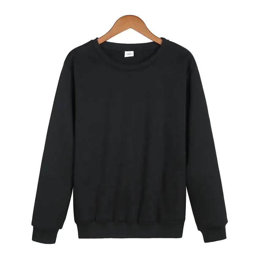Men Navy Fleece Crewneck Sweatshirt Long Sleeve - Image 6