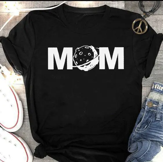 MOM Space T-Shirt Yellow Short Sleeve - Image 2