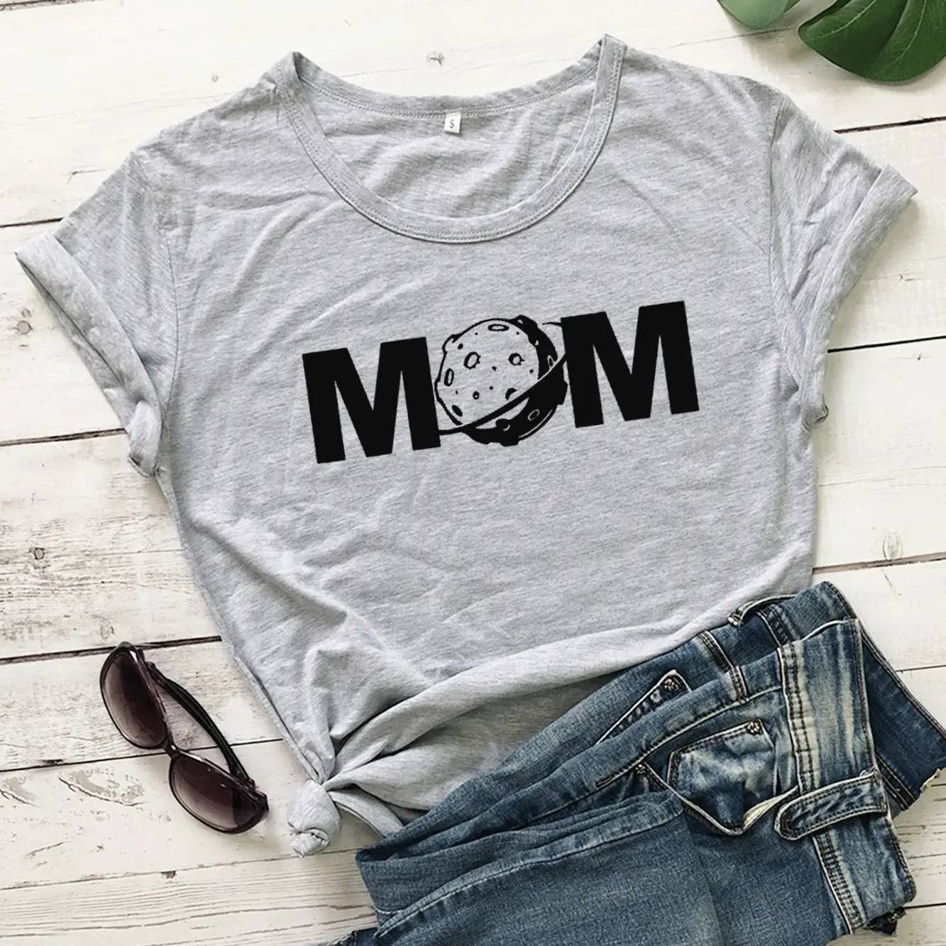 MOM Space T-Shirt Yellow Short Sleeve - Image 3