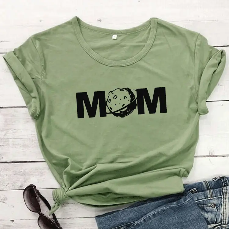 MOM Space T-Shirt Yellow Short Sleeve - Image 4