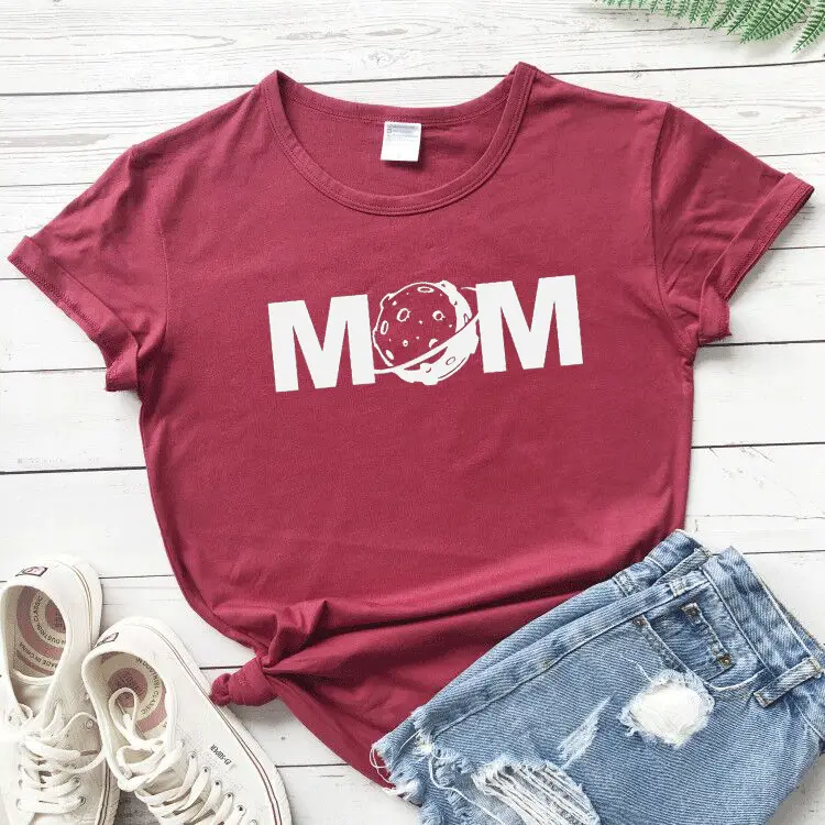 MOM Space T-Shirt Yellow Short Sleeve - Image 7