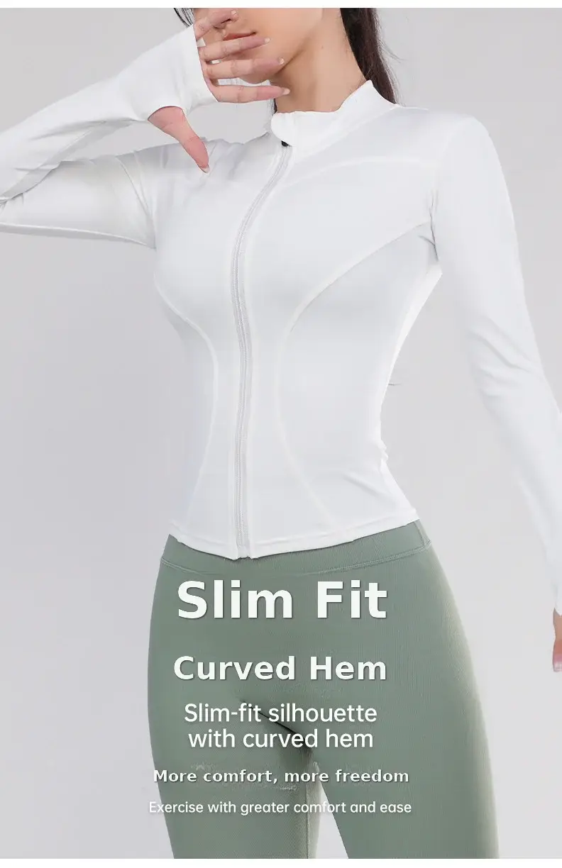Women's Long Sleeve Yoga Top Blue Quick Dry — feature 11