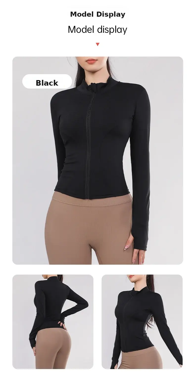 Women's Long Sleeve Yoga Top Blue Quick Dry — feature 15
