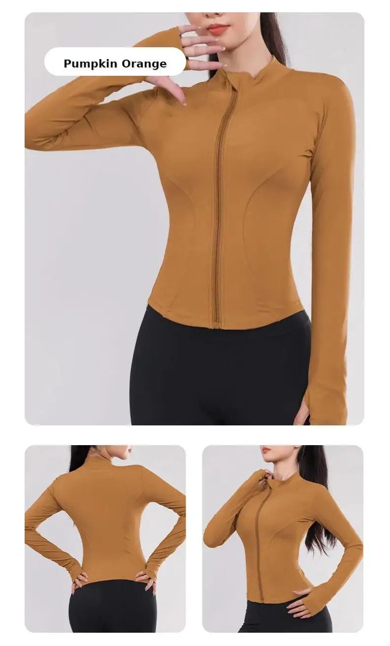 Women's Long Sleeve Yoga Top Blue Quick Dry — feature 23