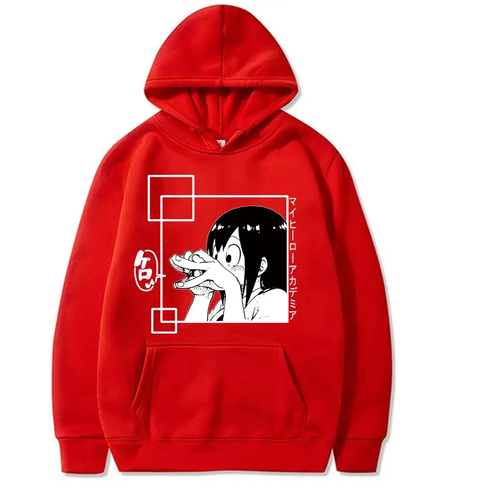 Men's Red My Hero Academia Hooded Sweatshirt - Image 3