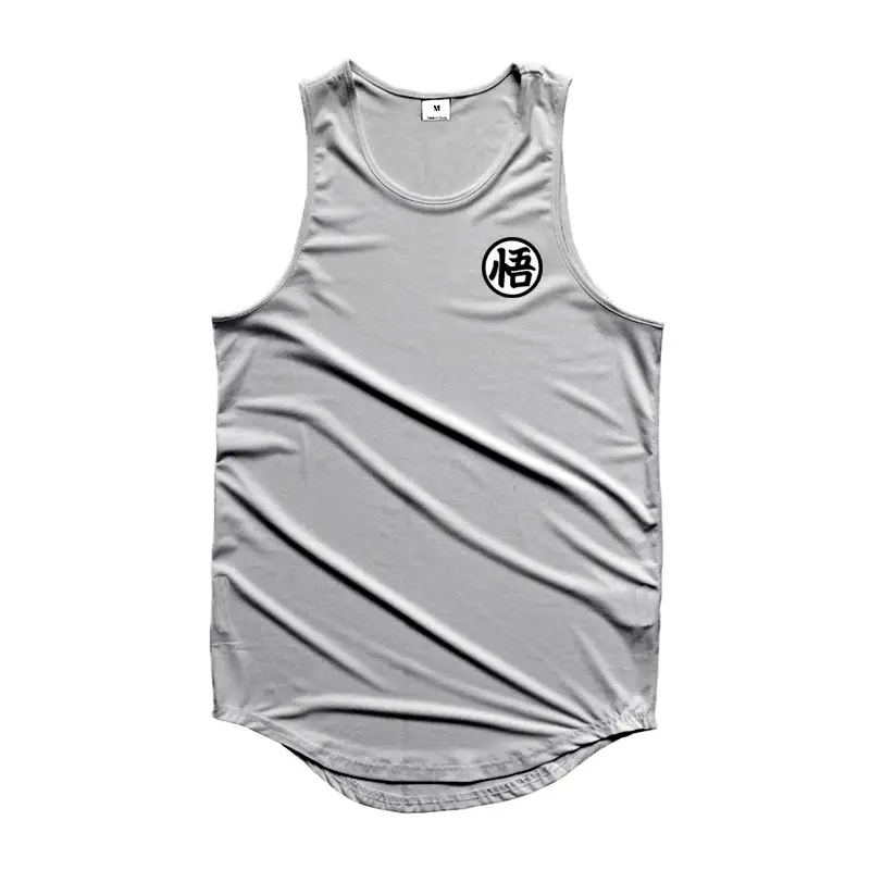 Men's White Sleeveless Waistcoat Vest Summer Training - Image 2