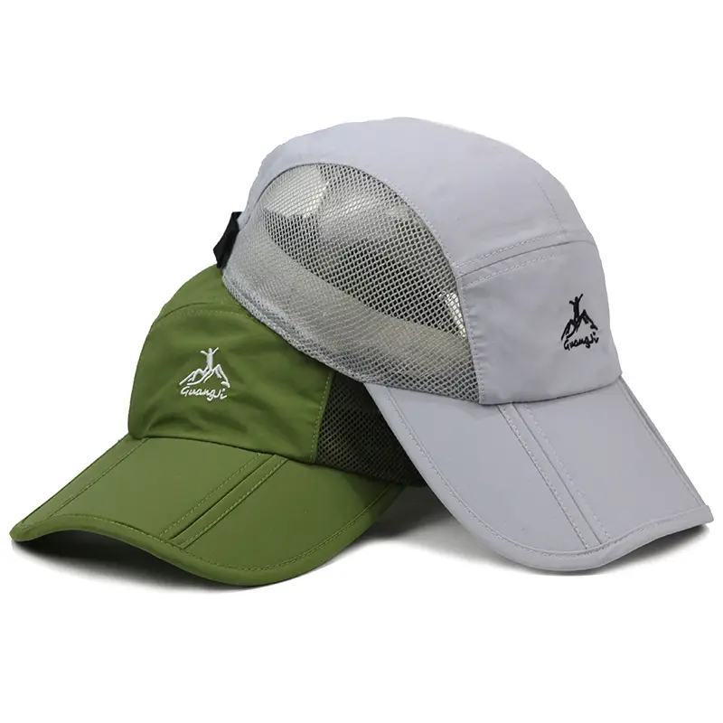 Outdoor Hiking Hat Green Grey Ice Feel Adult - Image 11