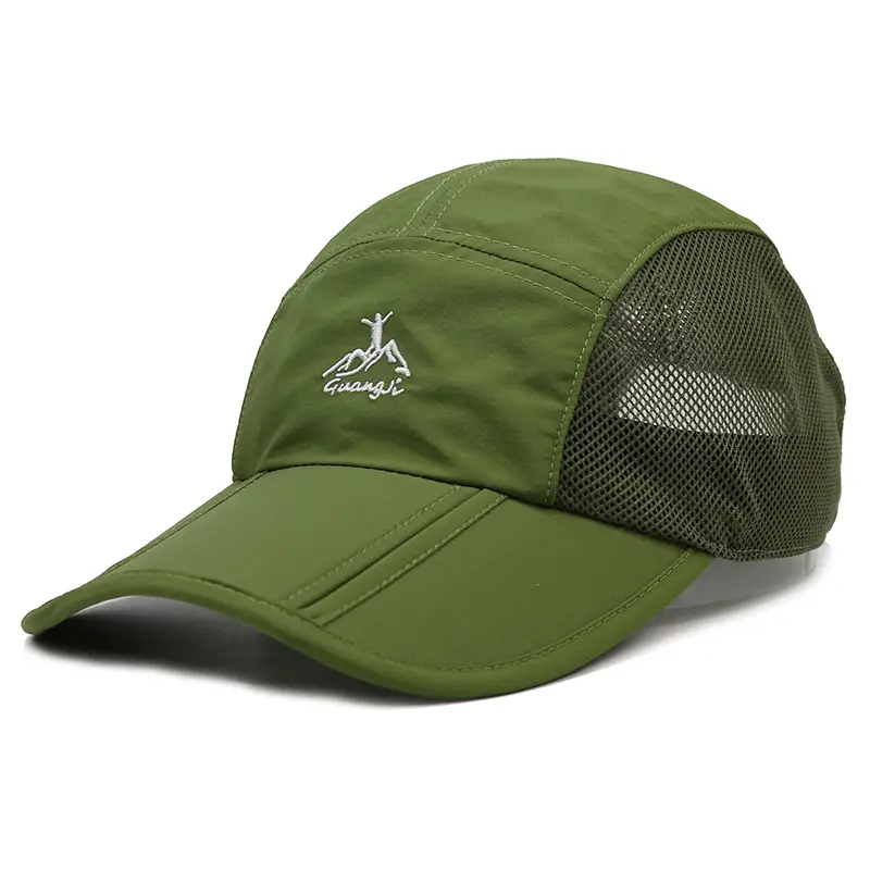 Outdoor Hiking Hat Green Grey Ice Feel Adult - Image 8