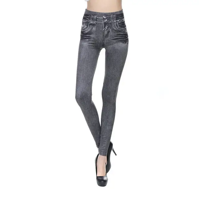 Seamless Cotton Leggings Grey Hollow Sexy Leggings