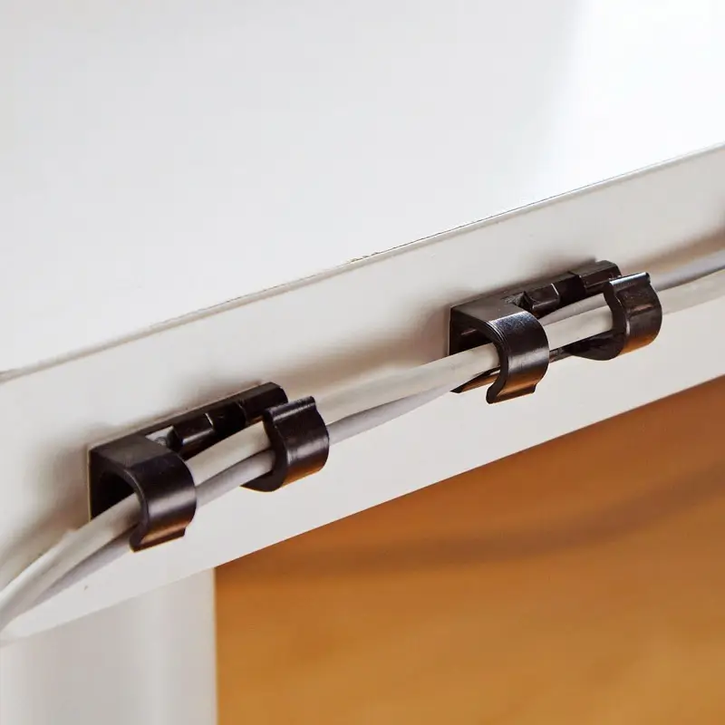 Wire storage cable organizer nail-Free Wall data cable clip routing artifact fixed network cable self-adhesive buckle cable clip