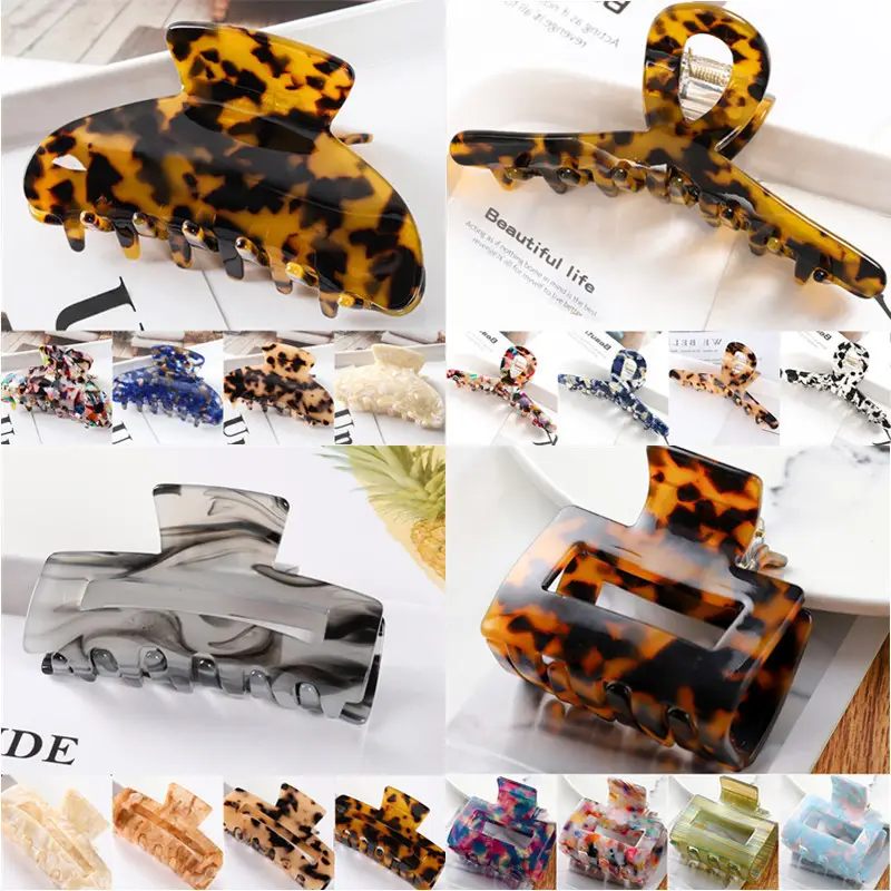 Korean Style Acetate Hair Clip Back for Women - Image 31