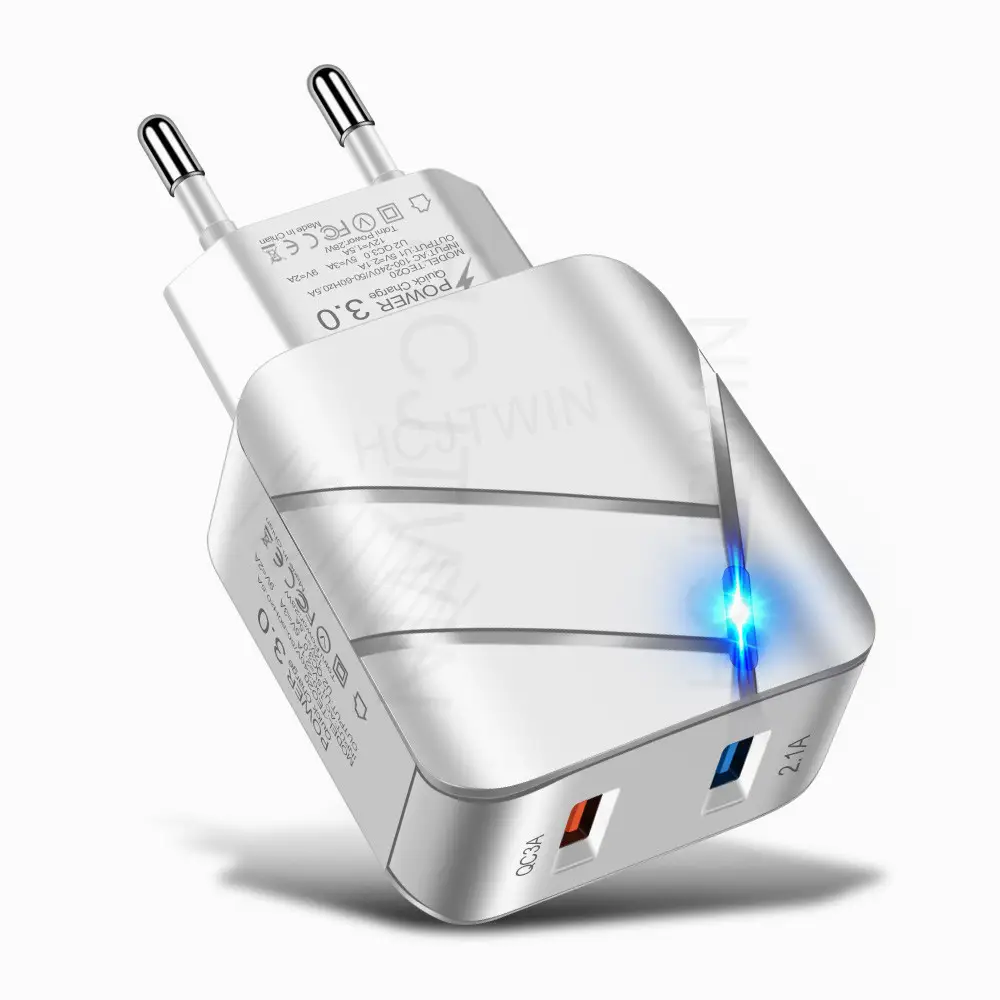Fast Charging USB Charger with Blue Indicator Light - Image 4