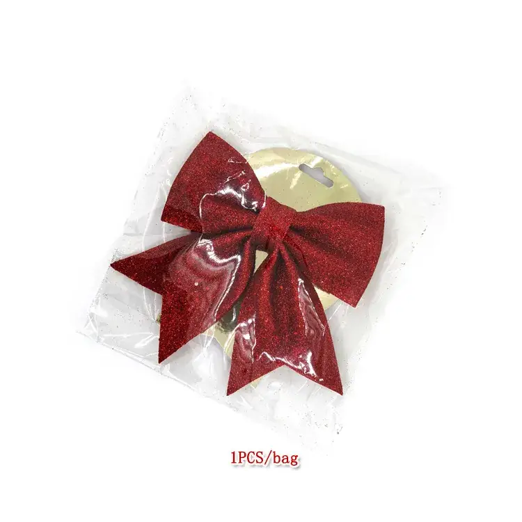 Sparkly Pink Bow Christmas Tree Decor - Image 8