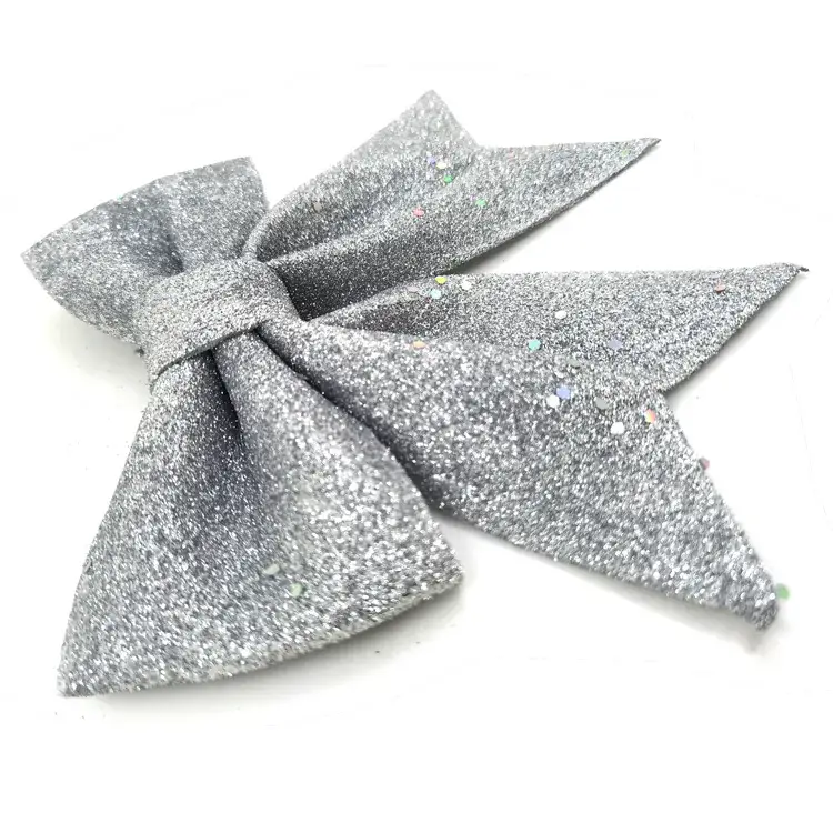 Sparkly Pink Bow Christmas Tree Decor - Image 2