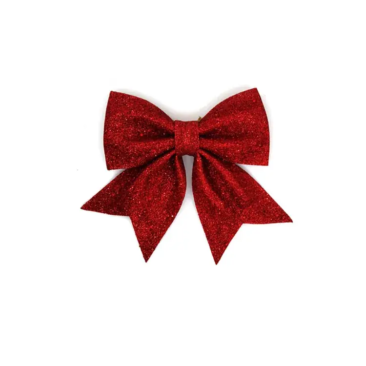 Sparkly Pink Bow Christmas Tree Decor — feature 10