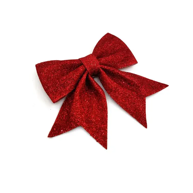 Sparkly Pink Bow Christmas Tree Decor — feature 11